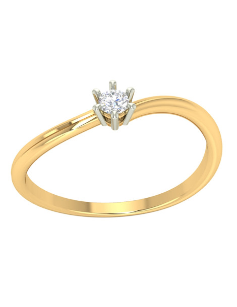 ZŁOTY PIERŚCIONEK ZARĘCZYNOWY PR. 585