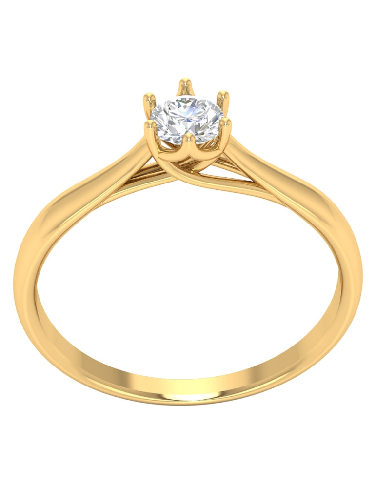 ZŁOTY PIERŚCIONEK ZARĘCZYNOWY PR. 585