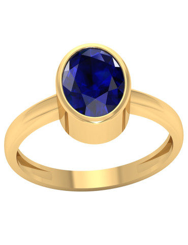 ZŁOTY PIERŚCIONEK Z SZAFIREM PR. 585