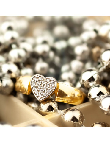 ZŁOTY PIERŚCIONEK SERDUSZKO PR. 585