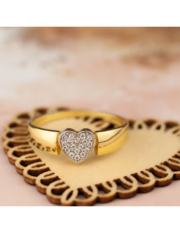 ZŁOTY PIERŚCIONEK SERDUSZKO PR. 585