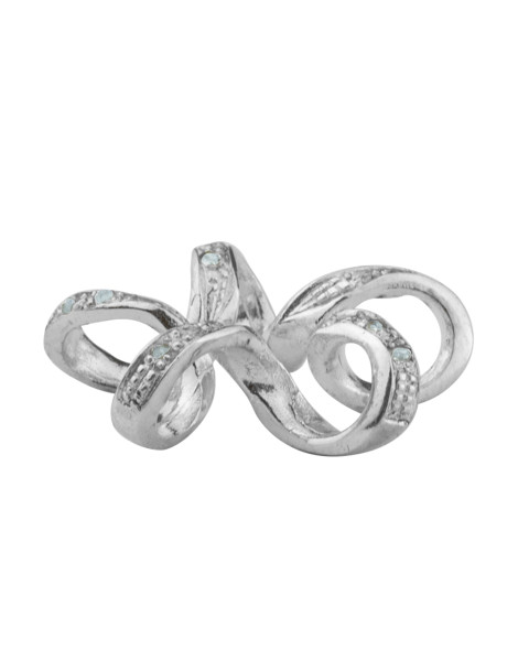 SREBRNY WISIOREK Z CYRKONIAMI PR. 925