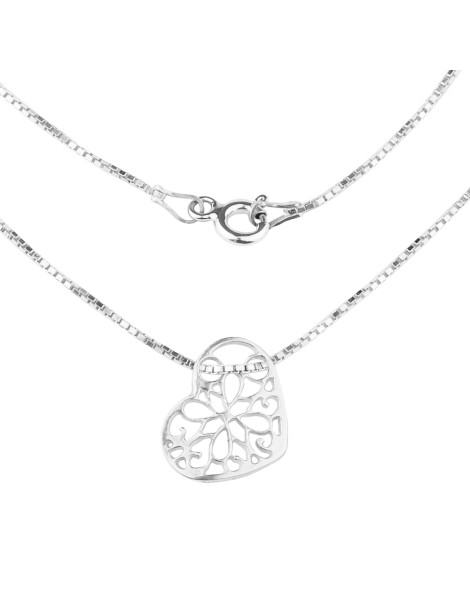 SREBRNY KOMPLET CELEBRYTKI AŻUROWE SERDUSZKA PR. 925