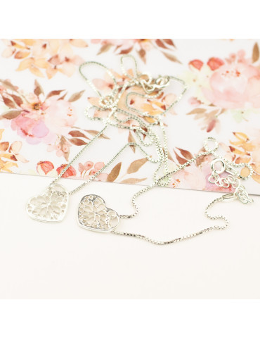 SREBRNY KOMPLET CELEBRYTKI AŻUROWE SERDUSZKA PR. 925