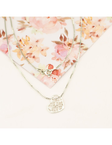 SREBRNY NASZYJNIK GWIAZD AŻUROWE SERDUSZKO CELEBRYTKA PR. 925