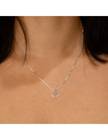 SREBRNY NASZYJNIK GWIAZD AŻUROWE SERDUSZKO CELEBRYTKA PR. 925