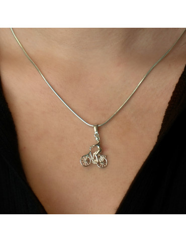 SREBRNY WISIOREK ROWER PR. 925 OKSYDOWANY