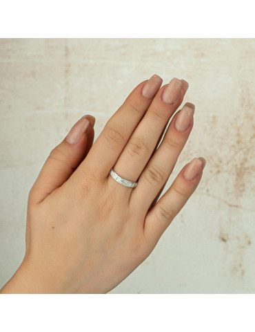 SREBRNY PIERŚCIONEK RÓŻANIEC NA PALEC SREBRO 925