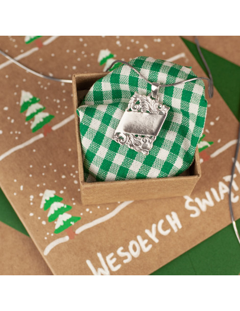 SREBRNY NIEŚMIERTELNIK Z ORNAMENTAMI PR. 925 + GRAWER GRATIS!