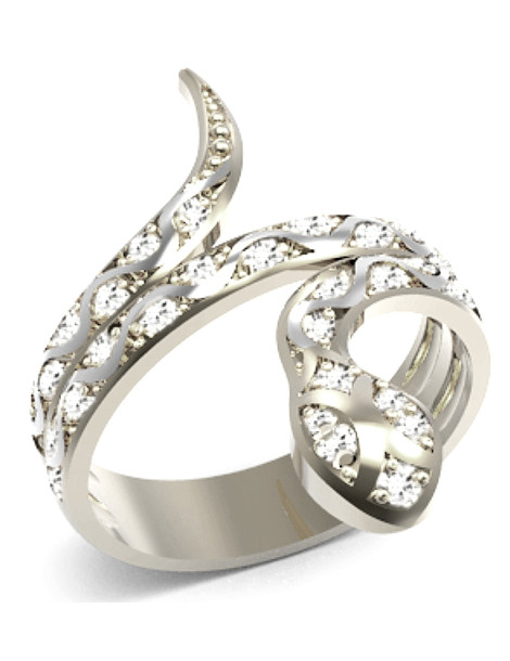 SREBRNY PIERŚCIONEK ZARĘCZYNOWY ŻMIJA PR. 925