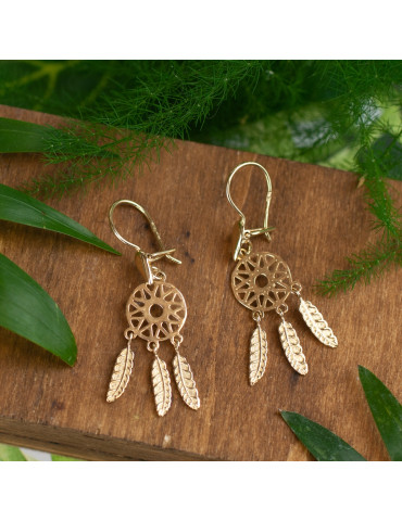 ZŁOTY KOMPLET ŁAPACZE SNÓW PR. 585