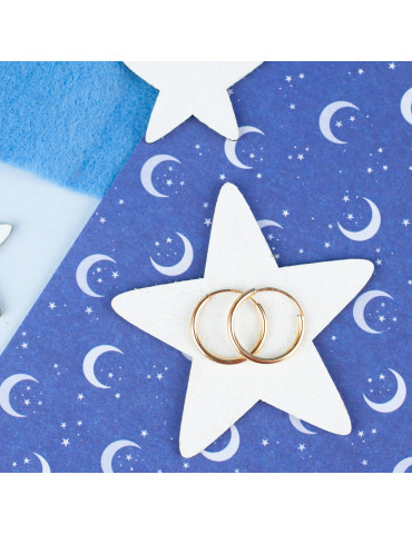 MINIMALISTYCZNE KOLCZYKI KOŁA ZE ZŁOTA PRÓBY 585