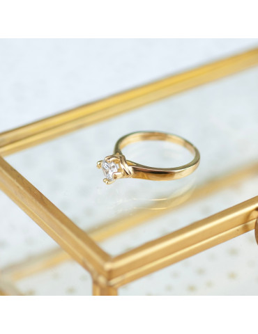 ZŁOTY PIERŚCIONEK ZARĘCZYNOWY PR. 585