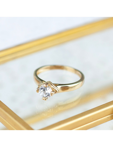 ZŁOTY PIERŚCIONEK ZARĘCZYNOWY PR. 585