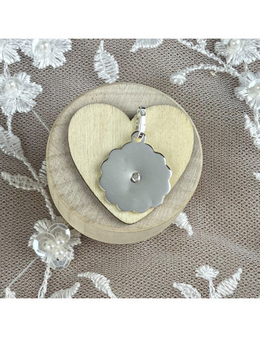 SREBRNY MEDALIK MATKA BOSKA DIAMENTOWANY PR. 925 + GRAWER GRATIS!