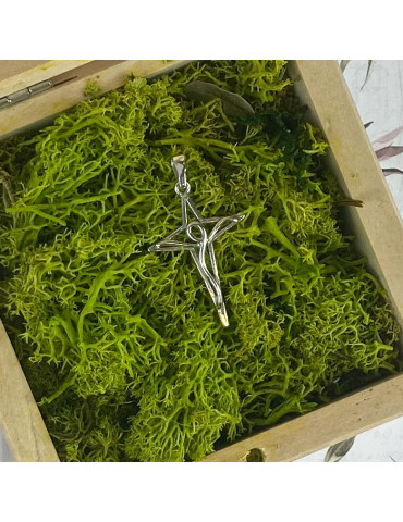 SREBRNY ARTYSTYCZNY KRZYŻ Z JEZUSEM PR. 925