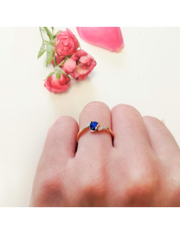 ZŁOTY PIERŚCIONEK ZARĘCZYNOWY PR. 585