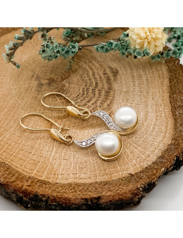 ZŁOTY KOMPLET Z PERŁAMI PR. 333