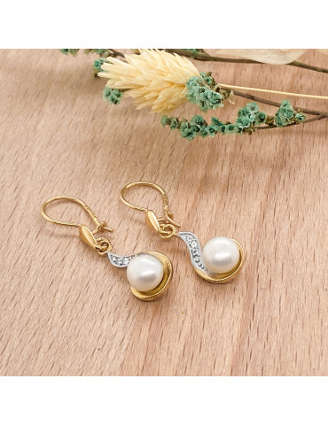 ZŁOTY KOMPLET Z PERŁAMI PR. 333