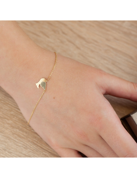 KOMPLET ZŁOTYCH CELEBRYTEK GOŁĄBKI GOŁĘBIE ZŁOTO 585