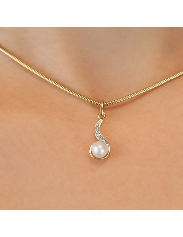 ZŁOTY KOMPLET Z PERŁAMI PR. 333