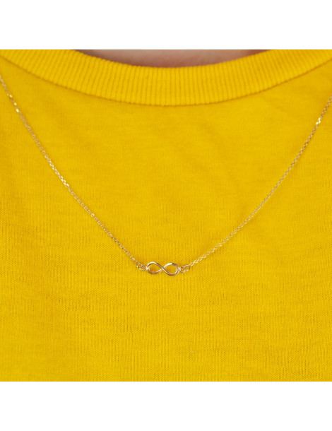 ZŁOTY KOMPLET CELEBRYTKI ZNAK NIESKOŃCZONOŚCI ZŁOTO 333