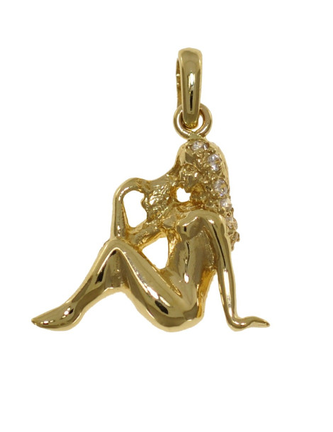 ZŁOTY ZNAK ZODIAKU PANNA Z CYRKONIAMI PR. 585