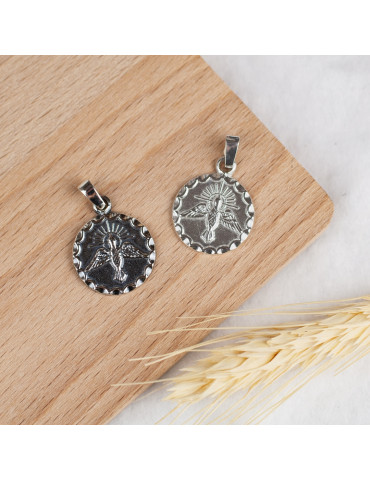 SREBRNY MEDALIK DUCH ŚWIĘTY PR. 925 + GRAWER GRATIS!