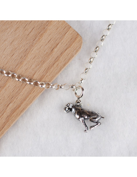 SREBRNY CHARMS PIES BOKSER PR. 925