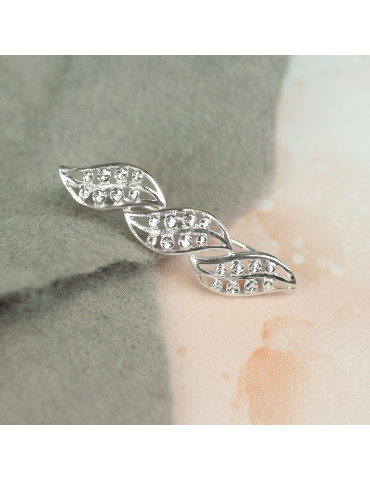 SREBRNA BROSZKA DO ŻAKIETU Z NACIĘCIAMI PR. 925