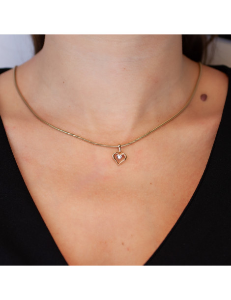 ZŁOTY WISIOREK SERDUSZKO Z CYRKONIĄ PR. 333