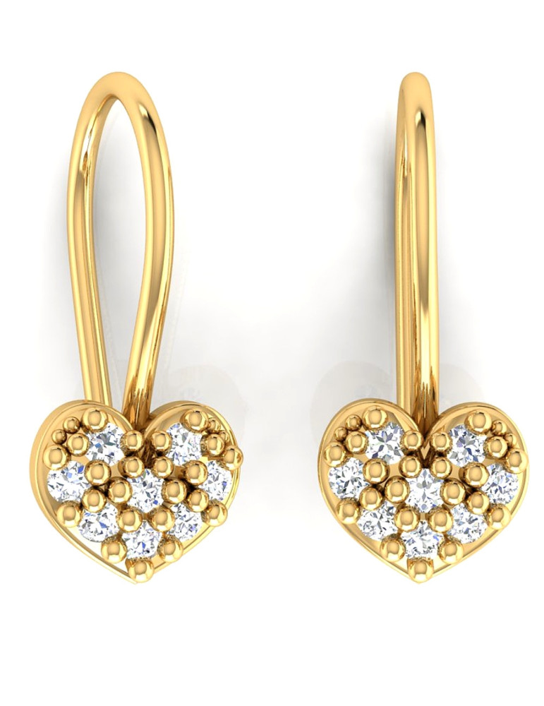 ZŁOTE KOLCZYKI SERDUSZKA SERCE ZŁOTO 333