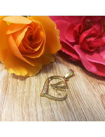 ZŁOTY WISIOREK SERCE Z KONIEM PR. 333 SERDUSZKO KOŃ