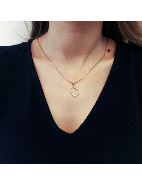 ZŁOTY WISIOREK SERCE Z KONIEM PR. 333 SERDUSZKO KOŃ