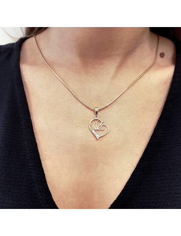 ZŁOTY WISIOREK SERCE Z KONIEM PR. 333 SERDUSZKO KOŃ