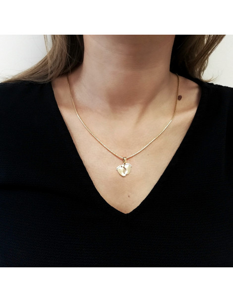 ZŁOTY WISIOREK STOPKI DZIECIĘCE PR. 585