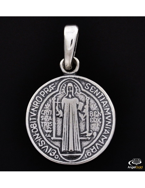SREBRNY MEDALIK ŚW. BENEDYKT PR. 925