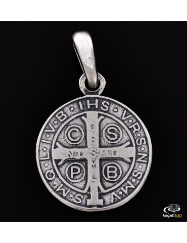 SREBRNY MEDALIK ŚW. BENEDYKT PR. 925