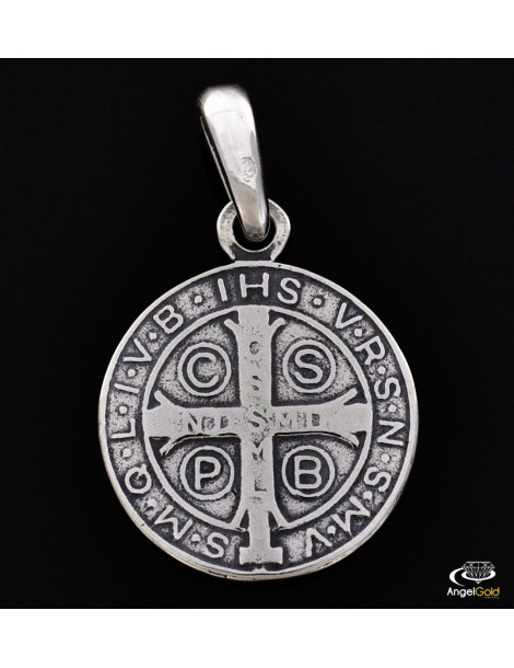 SREBRNY MEDALIK ŚW. BENEDYKT PR. 925
