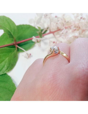 ZŁOTY PIERŚCIONEK ZARĘCZYNOWY PR. 585