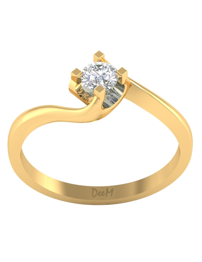 ZŁOTY PIERŚCIONEK ZARĘCZYNOWY PR. 585