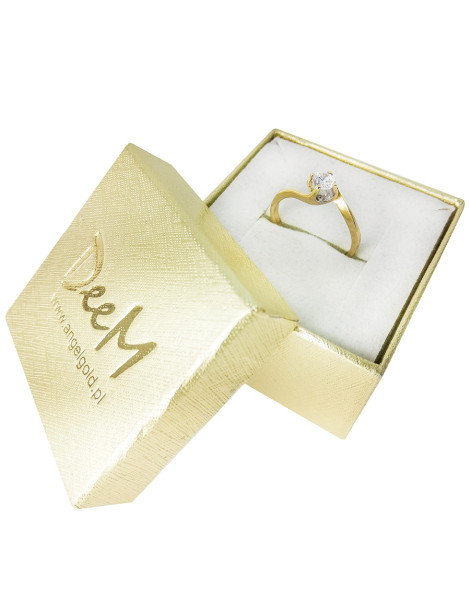 ZŁOTY PIERŚCIONEK ZARĘCZYNOWY PR. 585