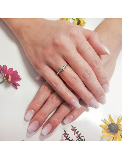 ZŁOTY PIERŚCIONEK ZARĘCZYNOWY PR. 585