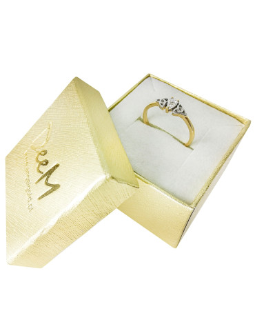 ZŁOTY PIERŚCIONEK ZARĘCZYNOWY PR. 585