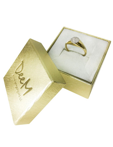 ZŁOTY PIERŚCIONEK ZARĘCZYNOWY PR. 585