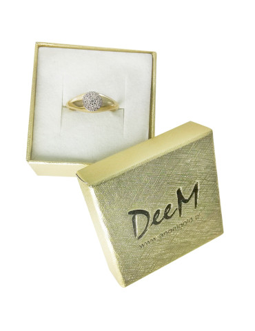 ZŁOTY PIERŚCIONEK ZARĘCZYNOWY PR. 585