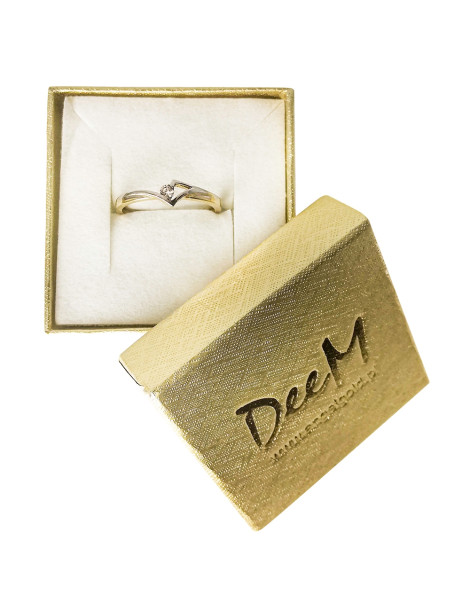 ZŁOTY PIERŚCIONEK ZARĘCZYNOWY PR. 585