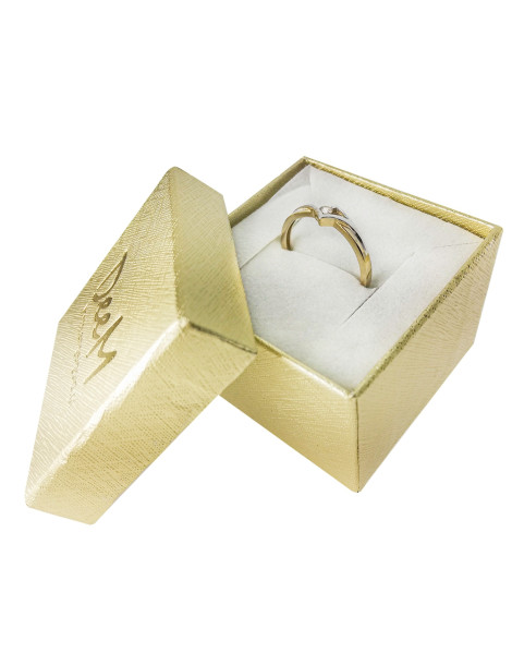 ZŁOTY PIERŚCIONEK ZARĘCZYNOWY PR. 585
