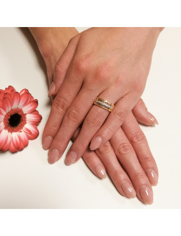 ZŁOTY AŻUROWY PIERŚCIONEK Z GRECKIM WZOREM PR. 333