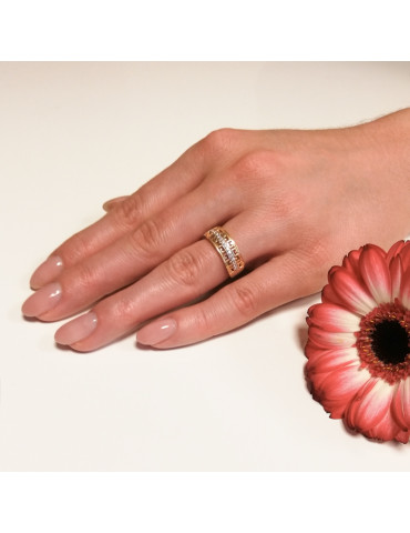 ZŁOTY AŻUROWY PIERŚCIONEK Z GRECKIM WZOREM PR. 333